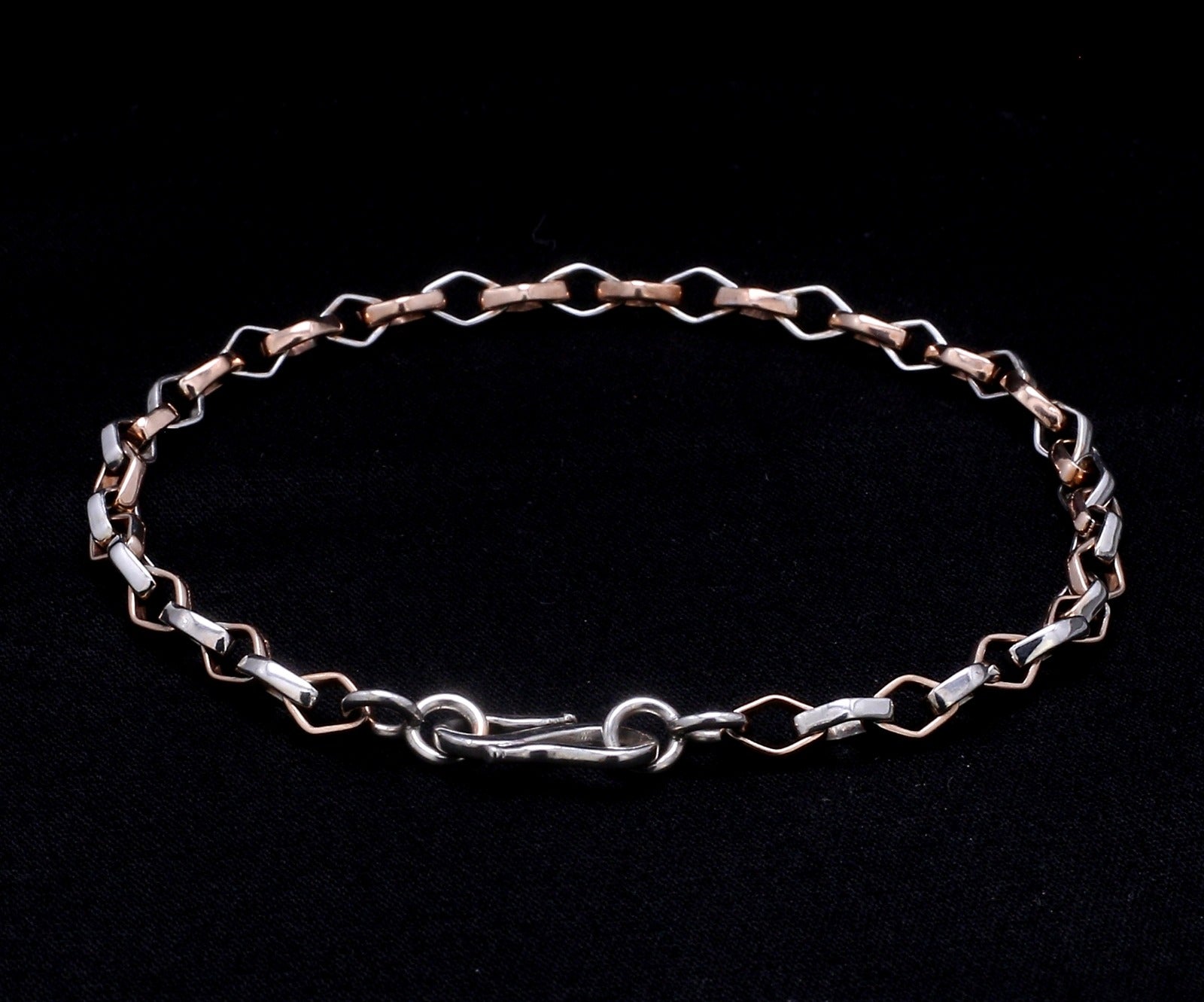 Platinum Rose Gold Bracelet for Men JL PTB 1043   Jewelove.US