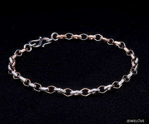 Platinum Rose Gold Bracelet for Men JL PTB 1043