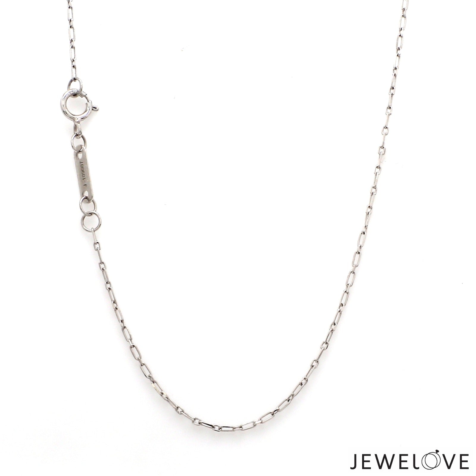 Thin Platinum Chain with Rectangular Links JL PT CH 905   Jewelove.US