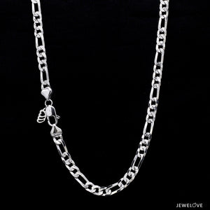 Japanese Figaro Platinum Sachin Chain with Diamond Cutting for Men JL PT CH 979