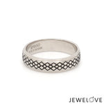 Load image into Gallery viewer, Criss-cross Pattern with Enamel Platinum Unisex Ring JL PT 5945-A   Jewelove.US

