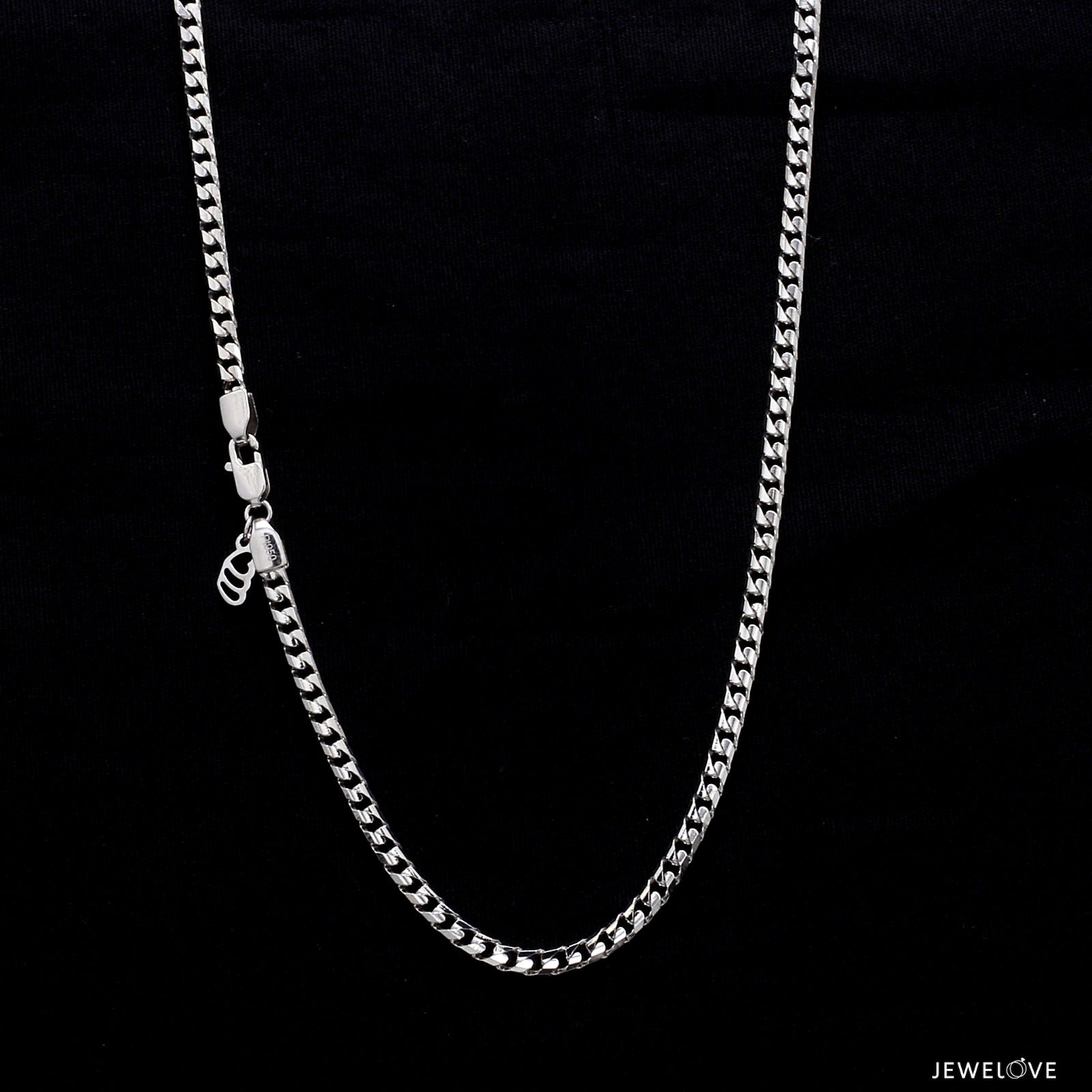 Japanese Platinum Curb Chain for Men JL PT CH 980   Jewelove.US