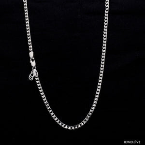 Japanese Platinum Curb Chain for Men JL PT CH 980   Jewelove.US