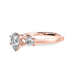 Load image into Gallery viewer, 50-Pointer Pear Cut Solitaire Diamond Accents18K Rose Gold Ring JL AU 1235R-A   Jewelove.US
