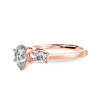 Load image into Gallery viewer, 70-Pointer Pear Cut Solitaire Diamond Accents18K Rose Gold Ring JL AU 1235R-B   Jewelove.US
