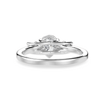 Load image into Gallery viewer, 30-Pointer Pear Cut Solitaire Diamond Accents Platinum Ring JL PT 1235   Jewelove.US
