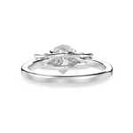 Load image into Gallery viewer, 50-Pointer Pear Cut Solitaire Diamond Accents Platinum Ring JL PT 1235-A   Jewelove.US
