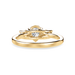 Load image into Gallery viewer, 50-Pointer Pear Cut Solitaire Diamond Accents 18K Yellow Gold Ring JL AU 1235Y-A   Jewelove.US
