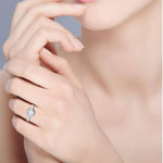 Load image into Gallery viewer, 0.70cts Solitaire Halo Diamond Shank Platinum Diamond Ring JL PT RH RD 161   Jewelove.US
