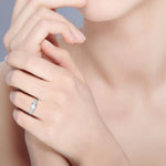 Load image into Gallery viewer, 0.50cts Solitaire Diamond Shank Platinum Ring JL PT WB5799E   Jewelove.US
