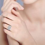 Load image into Gallery viewer, Designer Platinum Diamond Ring for Women JL PT WB6011W   Jewelove
