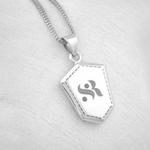 Load image into Gallery viewer, Plain Platinum Name Engraving Two-Sided Pendant in Platinum JL PT P 222   Jewelove.US
