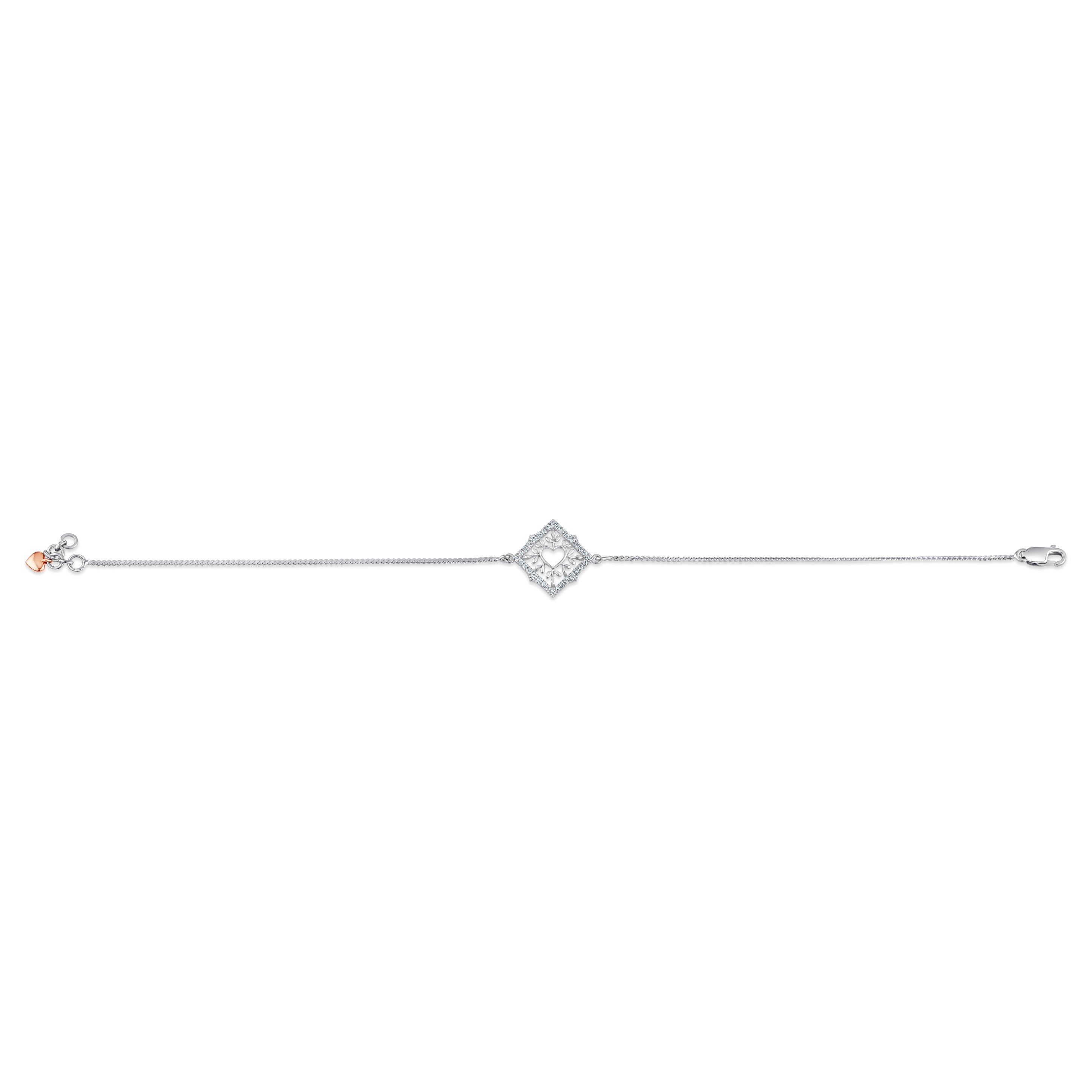 Platinum Diamond Bracelet for Women JL PTB 744