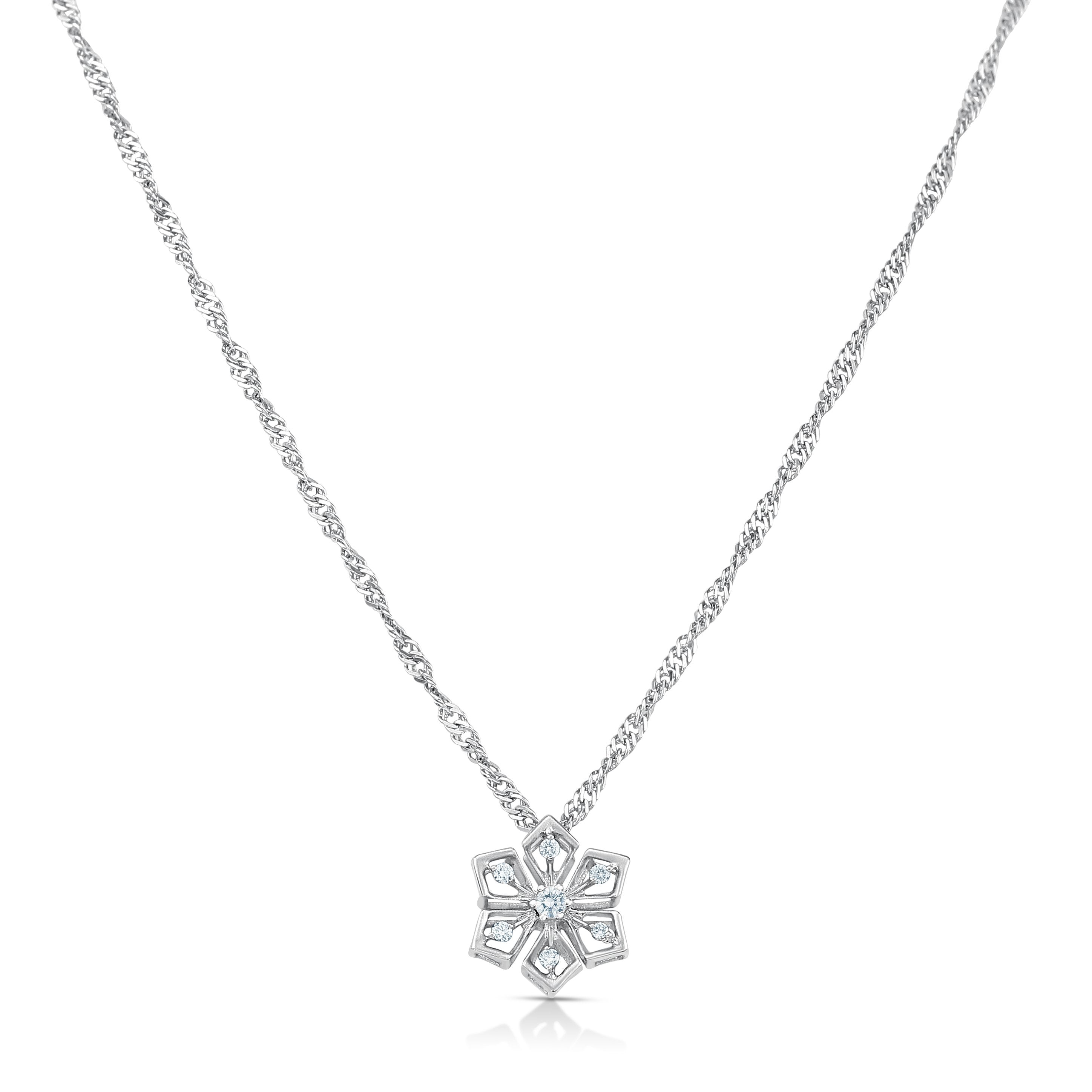 Platinum Evara Detachable Aura Pendant with Diamonds for Women JL PT P 196