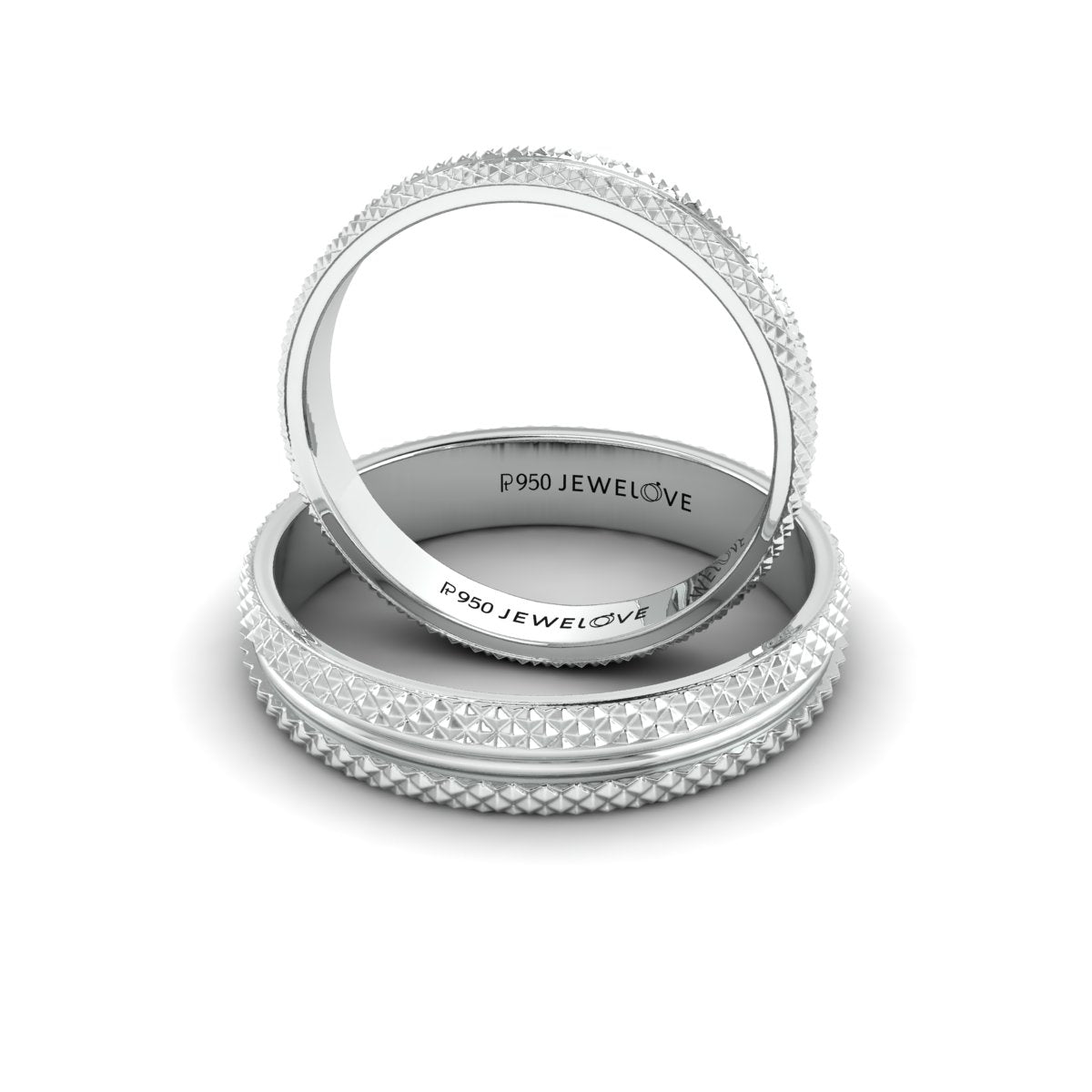 Designer Platinum Couple Rings JL PT 1111   Jewelove.US