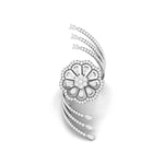 Load image into Gallery viewer, Designer Diamond Flower Cocktail ring in Platinum for Women JL PT R 006
