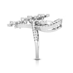 Load image into Gallery viewer, Designer Diamond Flower Cocktail ring in Platinum for Women JL PT R 007   Jewelove.US
