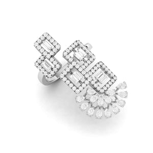 Designer Diamond Cocktail ring in Platinum for Women JL PT R 008