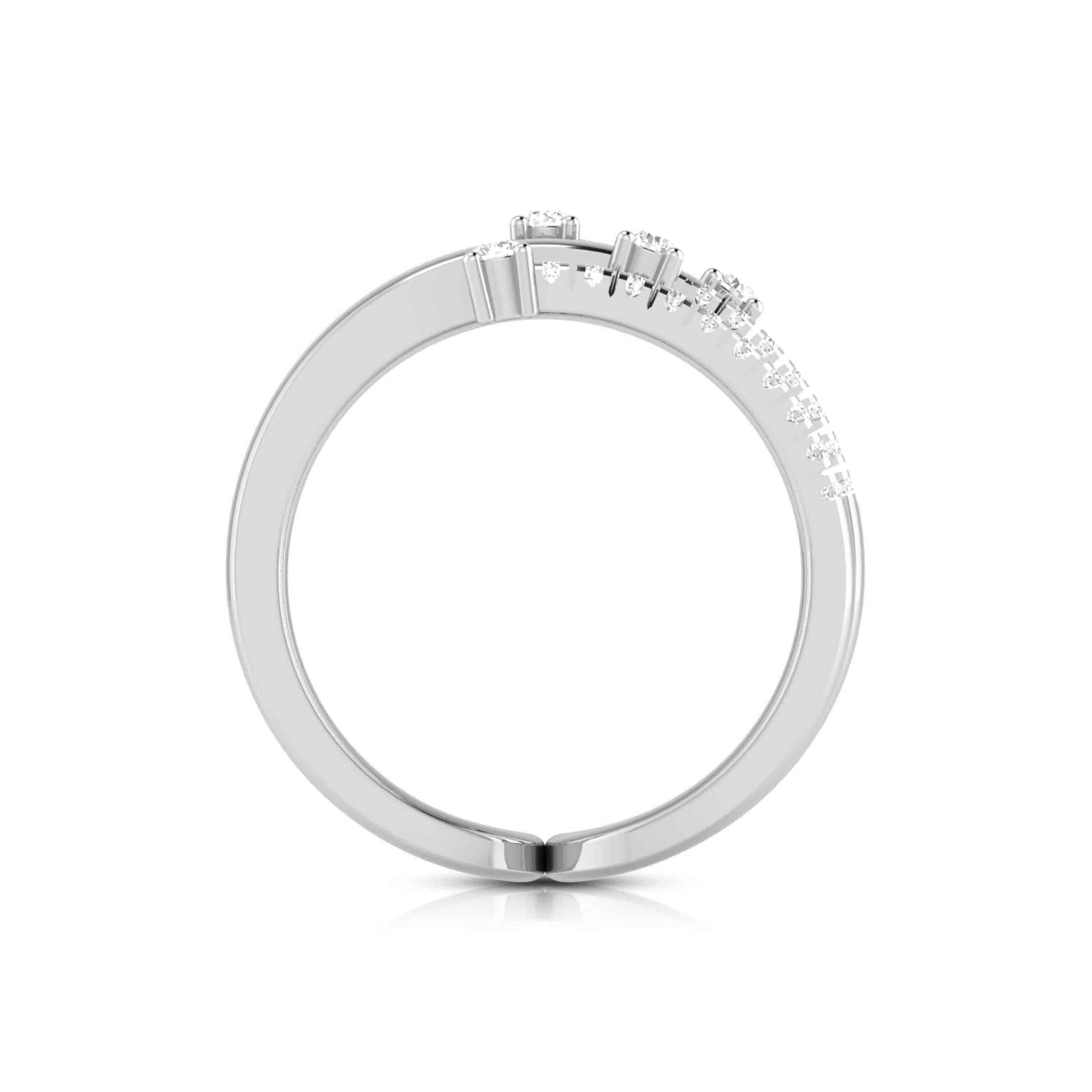 Designer Platinum Ring with Diamonds for Women JL PT R-11   Jewelove.US