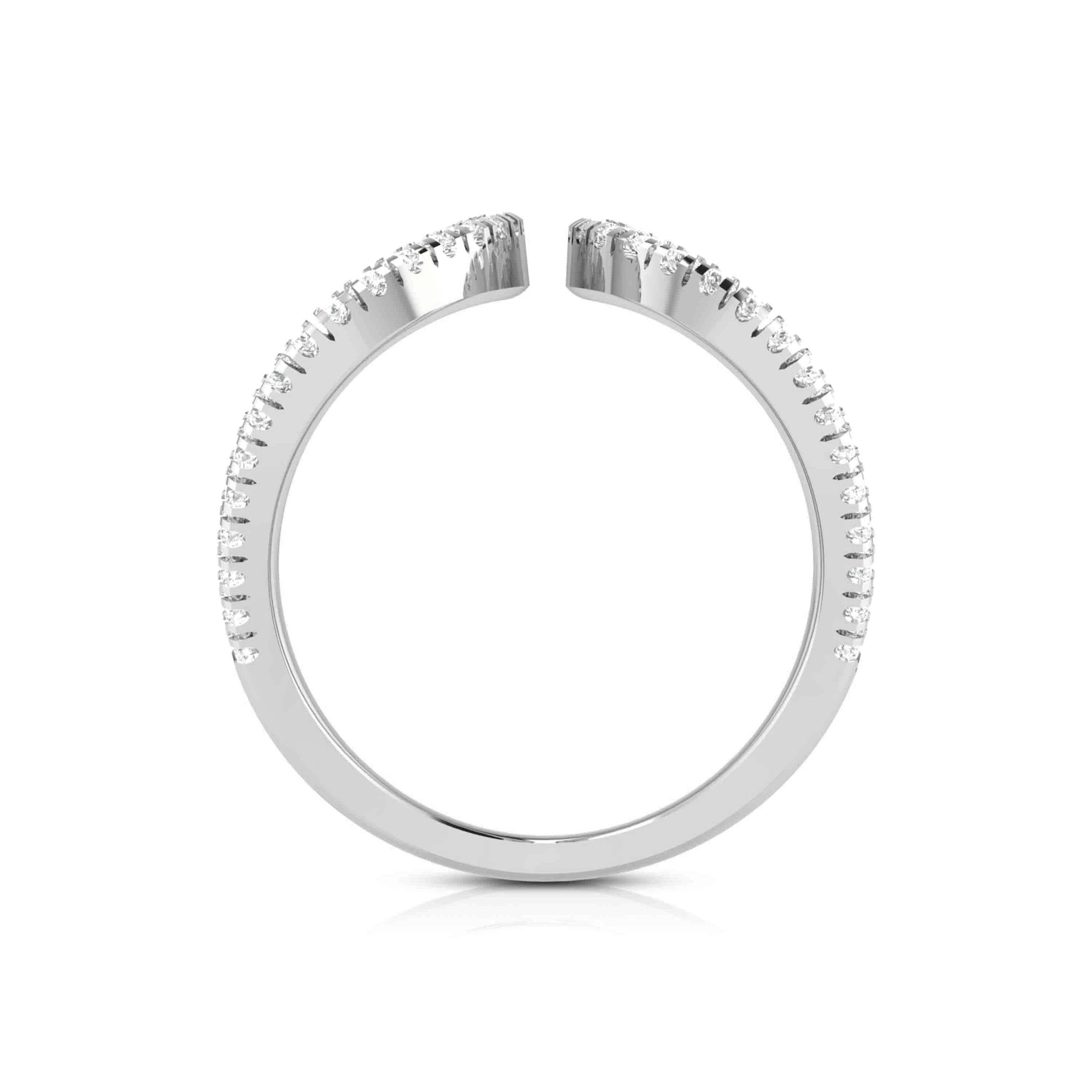 Platinum Infinity Ring with Diamonds for Women JL PT R-12   Jewelove.US