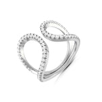 Load image into Gallery viewer, Platinum Infinity Ring with Diamonds for Women JL PT R-12  VVS-GH-Women-s-Band-only Jewelove.US
