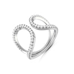 Load image into Gallery viewer, Platinum Infinity Ring with Diamonds for Women JL PT R-12  VVS-GH-Women-s-Band-only Jewelove.US
