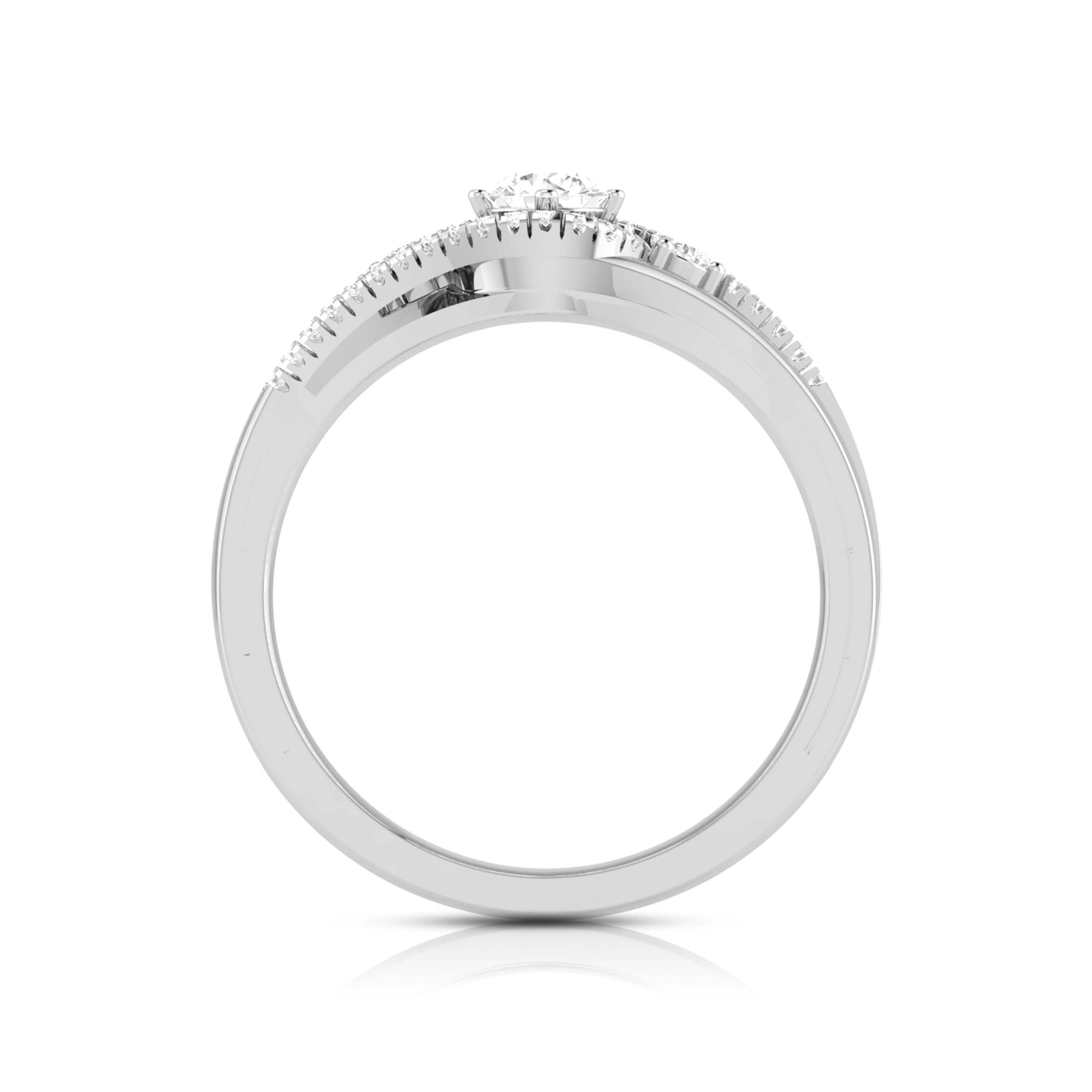 Designer Platinum Halo-Style Solitaire Engagement Ring JL PT R-13   Jewelove.US
