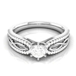 Load image into Gallery viewer, Designer Platinum Solitaire Engagement Ring with Infinity Shank for Women JL PT R-16   Jewelove.US
