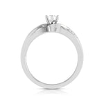 Load image into Gallery viewer, Designer Curvy 20-Pointer Platinum Engagement Ring JL PT R-17
