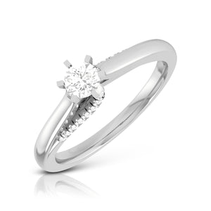 Designer Platinum Solitaire Engagement Ring for Women JL PT R-23  VVS-GH-Women-s-Band-only Jewelove.US