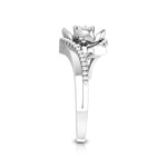 Load image into Gallery viewer, 30 Pointer Designer Flower Platinum Solitaire Engagement Ring JL PT R-30
