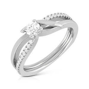 Designer Diamond Ring for Women JL PT R-39  VVS-GH-Women-s-Band-only Jewelove.US