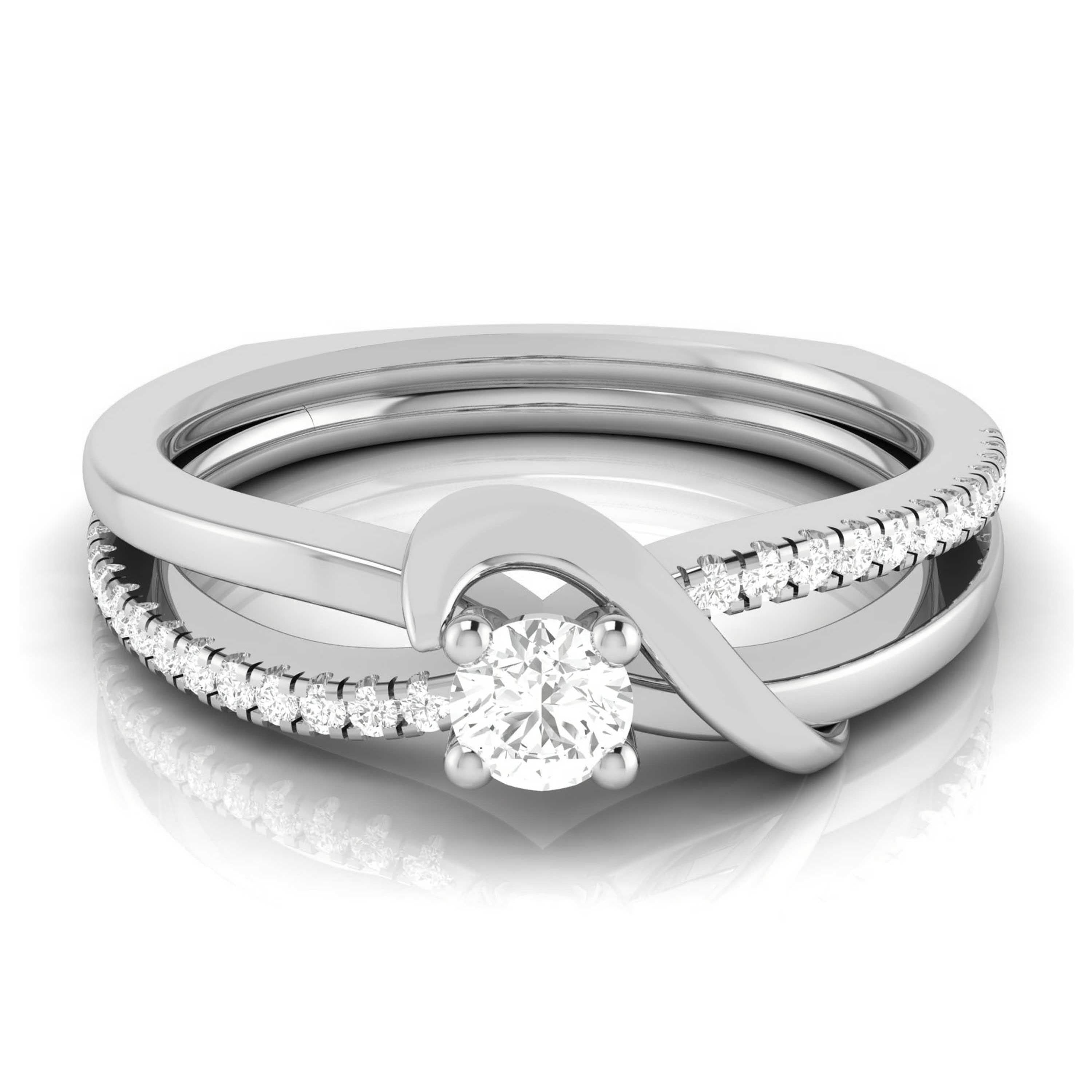 Designer Diamond Ring for Women JL PT R-39   Jewelove.US