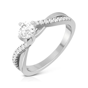 15 Pointer Designer Diamonds Ring for Women JL PT R-43  VVS-GH-Women-s-Band-only Jewelove.US