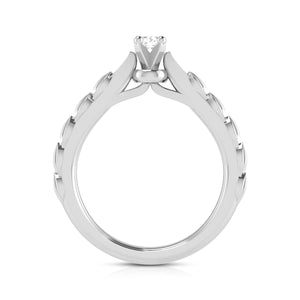 0.20cts Solitaire Diamond Platinum Ring for Women JL PT R-47   Jewelove.US