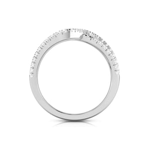 Platinum Ring with Diamonds for Women JL PT R-4   Jewelove.US