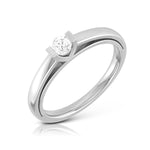 Load image into Gallery viewer, Single Diamond Platinum Engagement Ring for Women JL PT R-53   Jewelove.US
