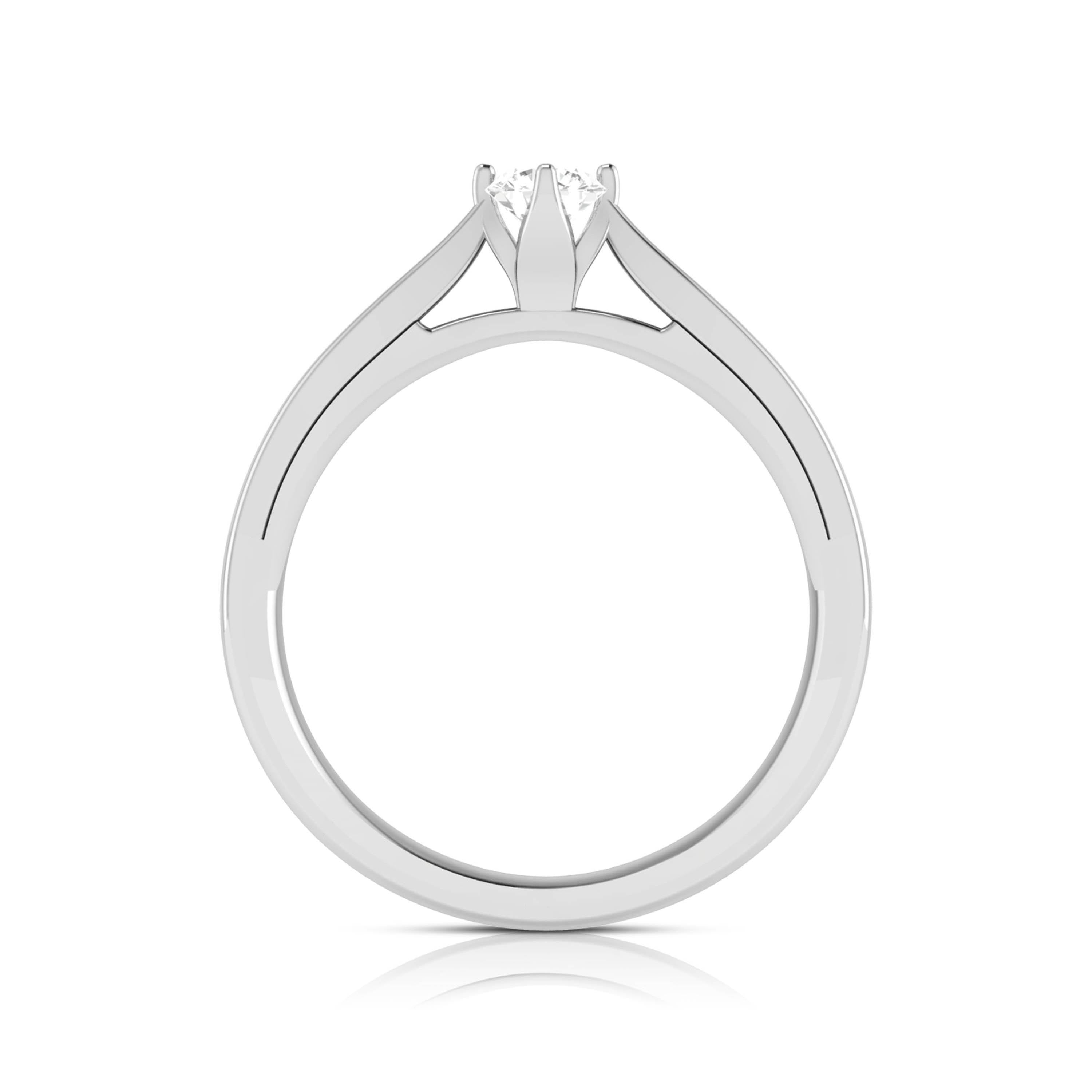 0.20cts Solitaire Platinum Engagement Ring for Women JL PT R-54   Jewelove.US
