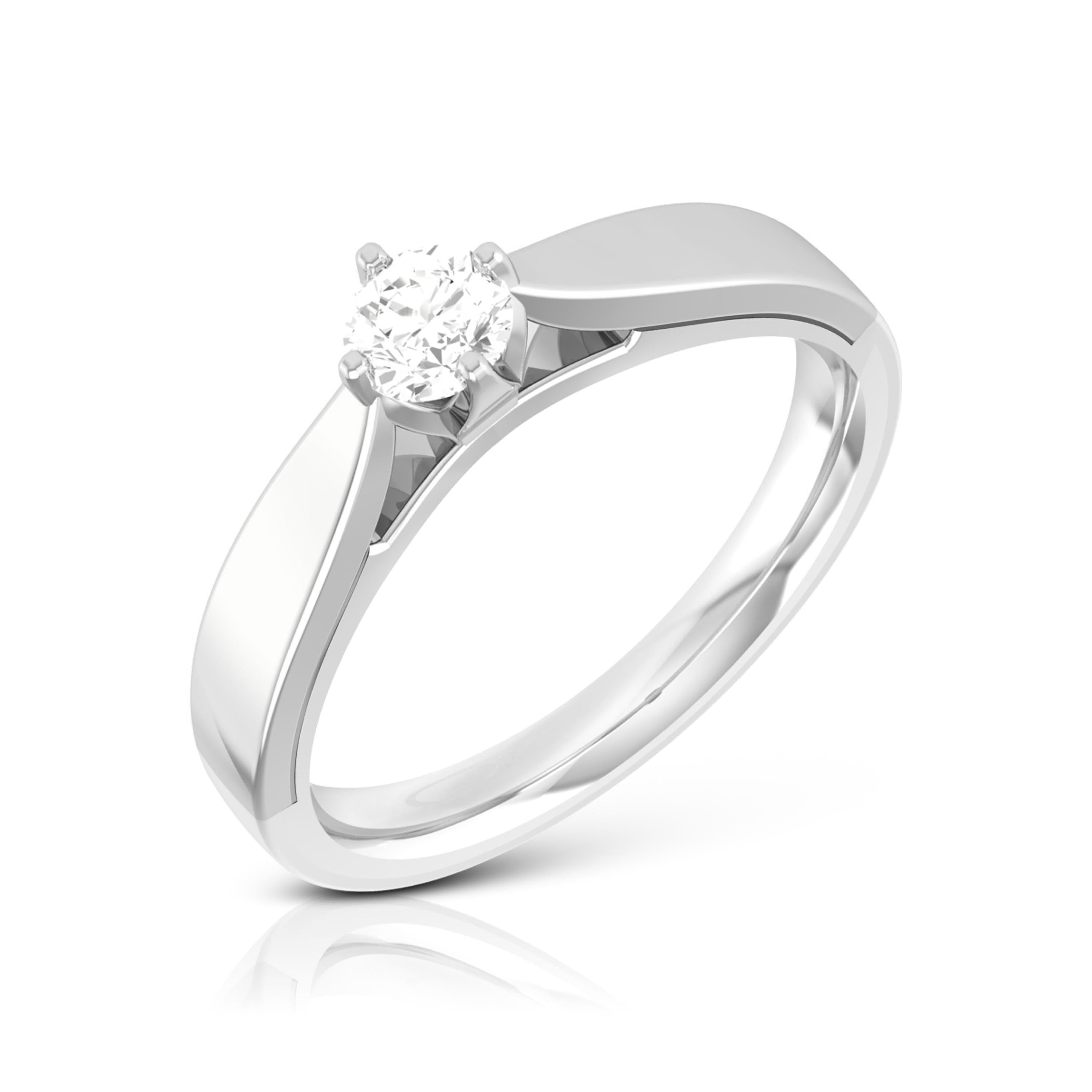 0.20cts Solitaire Platinum Engagement Ring for Women JL PT R-54   Jewelove.US