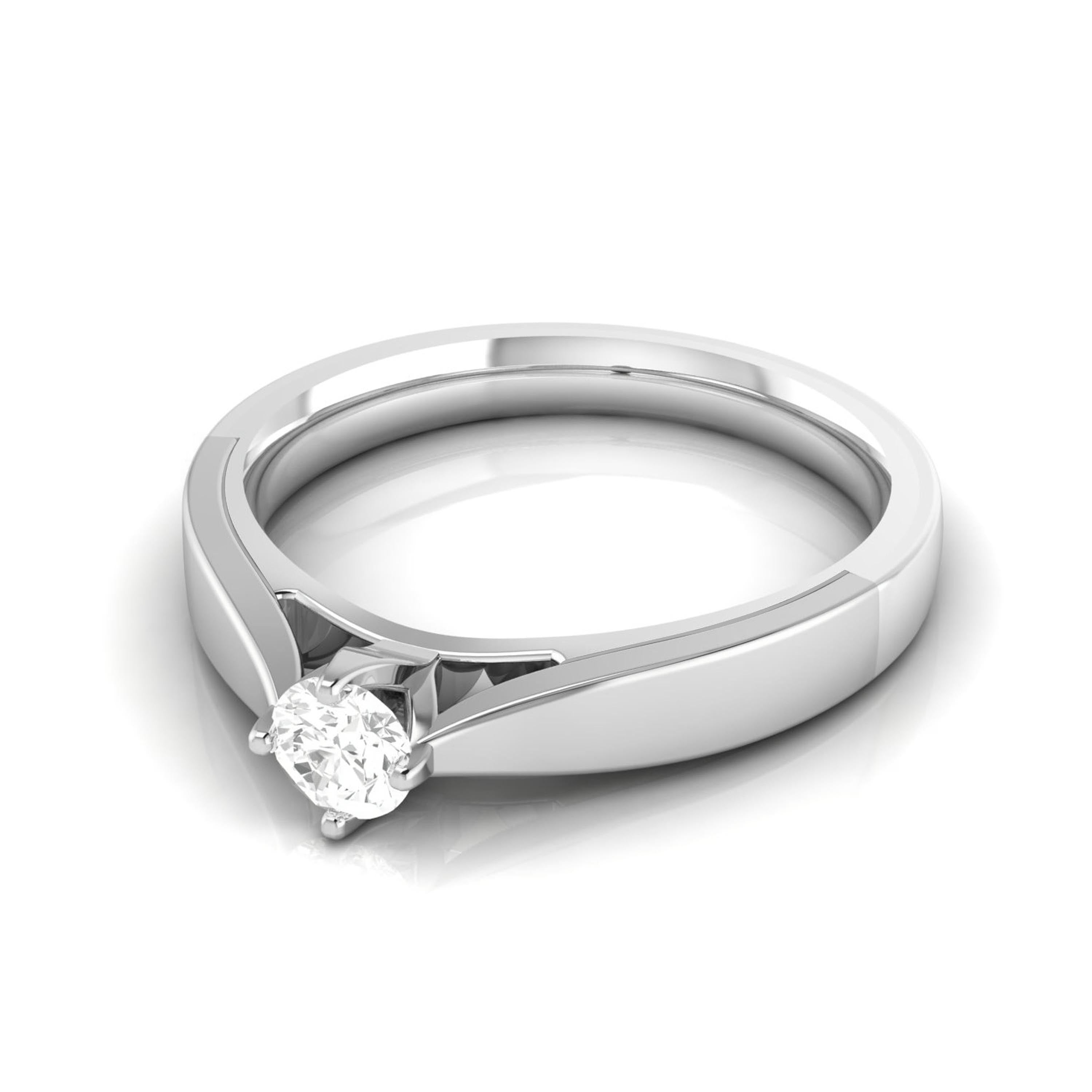 0.20cts Solitaire Platinum Engagement Ring for Women JL PT R-54   Jewelove.US