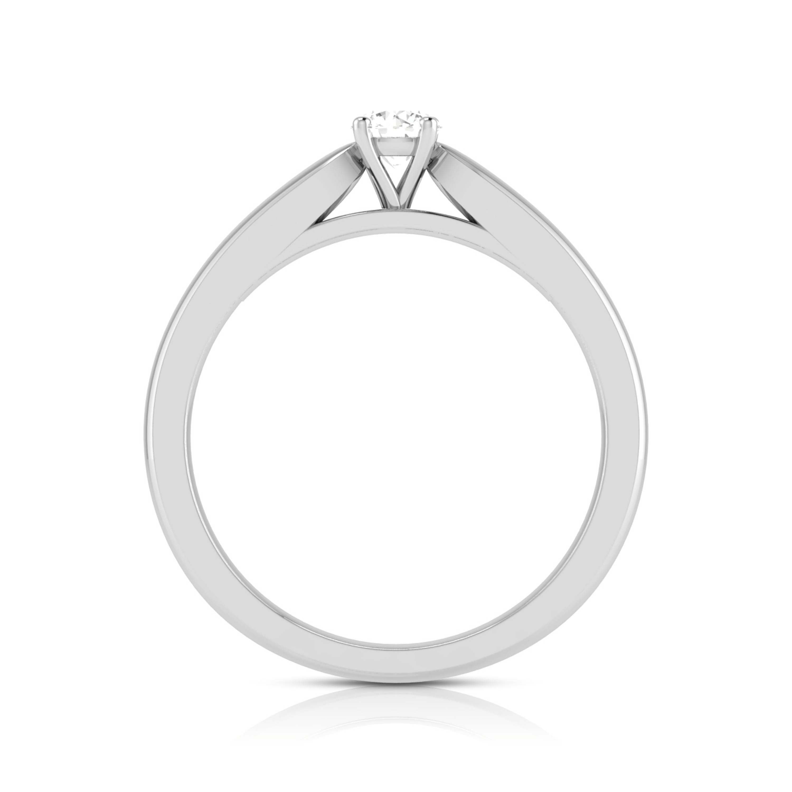 0.20cts. Solitaire Platinum Engagement Ring for Women JL PT R-56   Jewelove.US