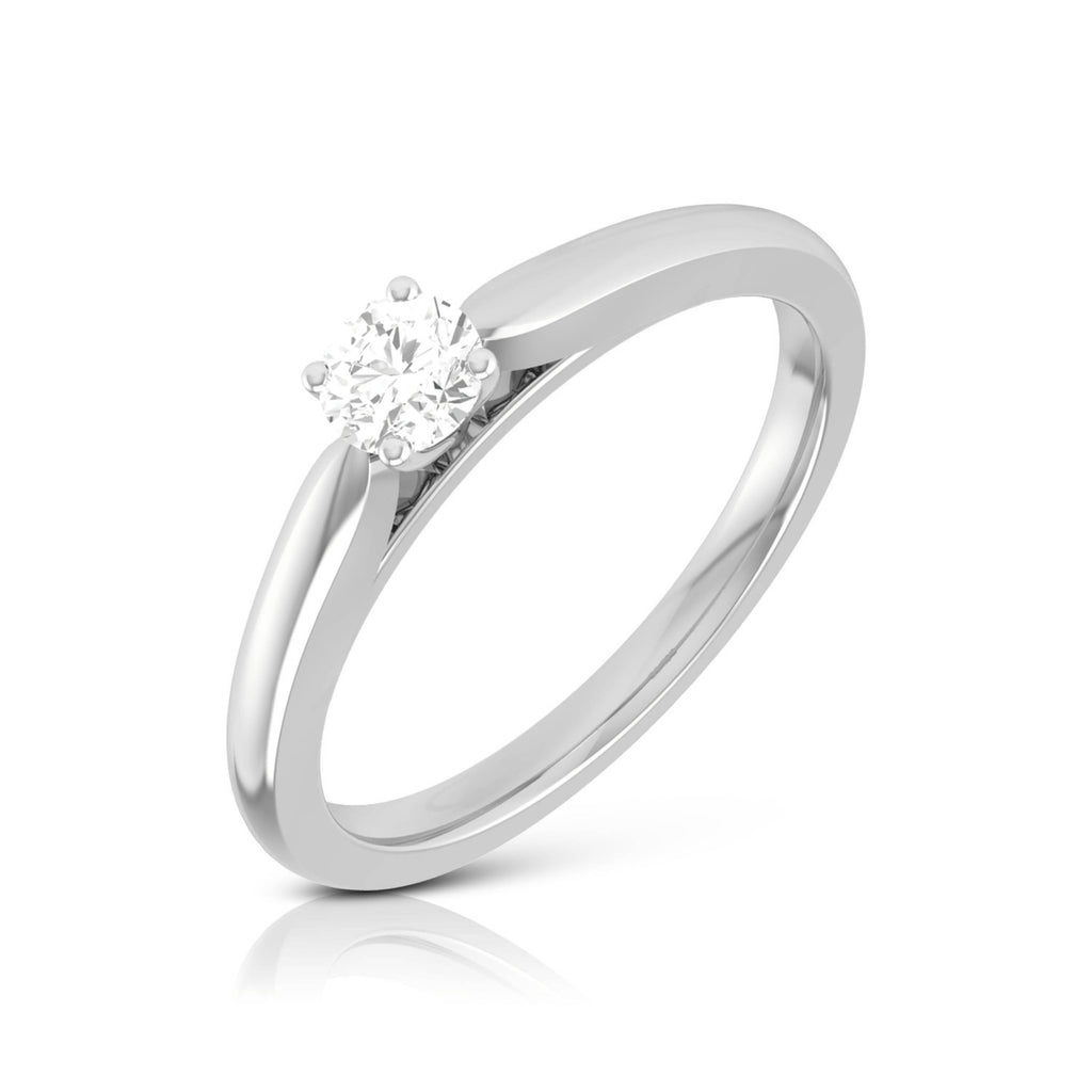 0.20cts. Solitaire Platinum Engagement Ring for Women JL PT R-56   Jewelove.US