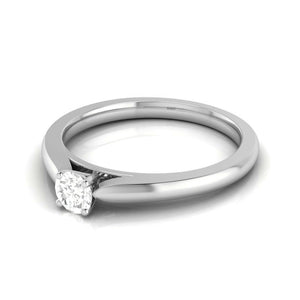 0.20cts. Solitaire Platinum Engagement Ring for Women JL PT R-56   Jewelove.US