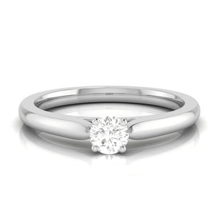 0.20cts. Solitaire Platinum Engagement Ring for Women JL PT R-56   Jewelove.US