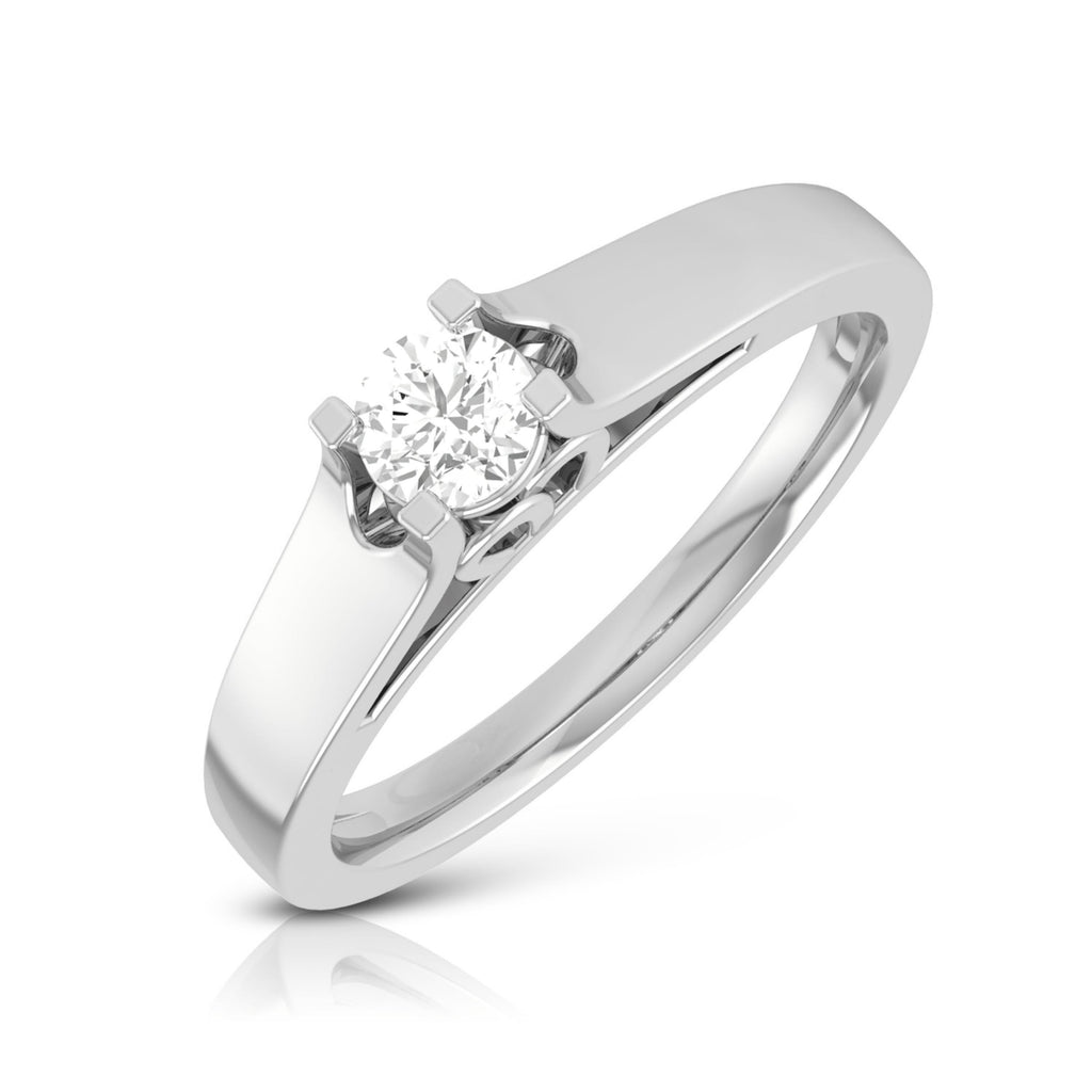 0.20cts. Solitaire Platinum Engagement Ring for Women JL PT R-57   Jewelove.US