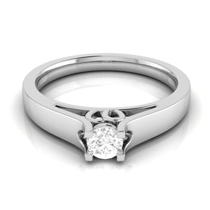 0.20cts. Solitaire Platinum Engagement Ring for Women JL PT R-57   Jewelove.US