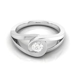 Load image into Gallery viewer, 0.25cts. Solitaire Platinum Split Shank Engagement Ring for Women JL PT R-58   Jewelove.US
