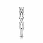 Load image into Gallery viewer, 0.25cts. Solitaire Platinum Twisted Shank Engagement Ring for Women JL PT R-59   Jewelove.US
