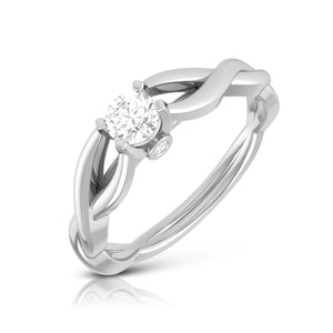 Platinum Diamond 25-Pointer Engagement Ring for Women JL PT R-63   Jewelove.US