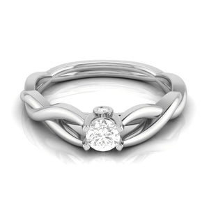 Platinum Diamond 25-Pointer Engagement Ring for Women JL PT R-63   Jewelove.US